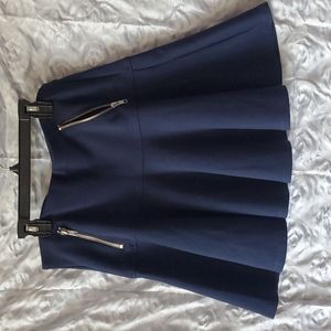 Amour Vert navy blue NWOT skirt above the knee skirt size Large.
